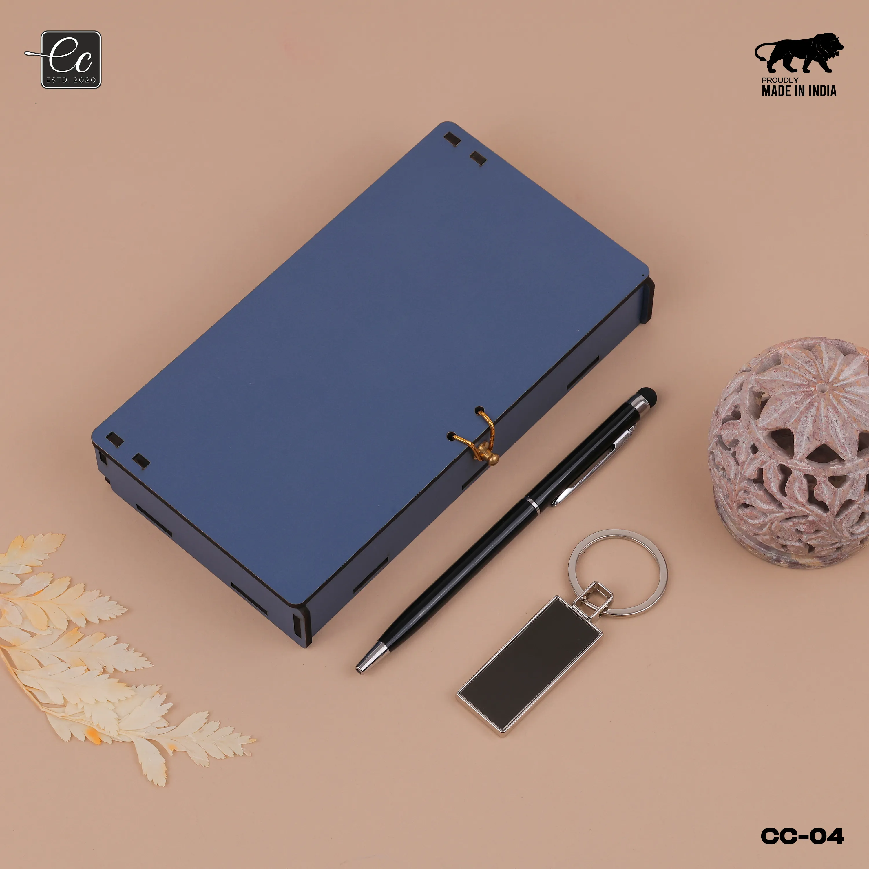 Personalized Metal Pen & Keychain Gift Set with Name Engraved